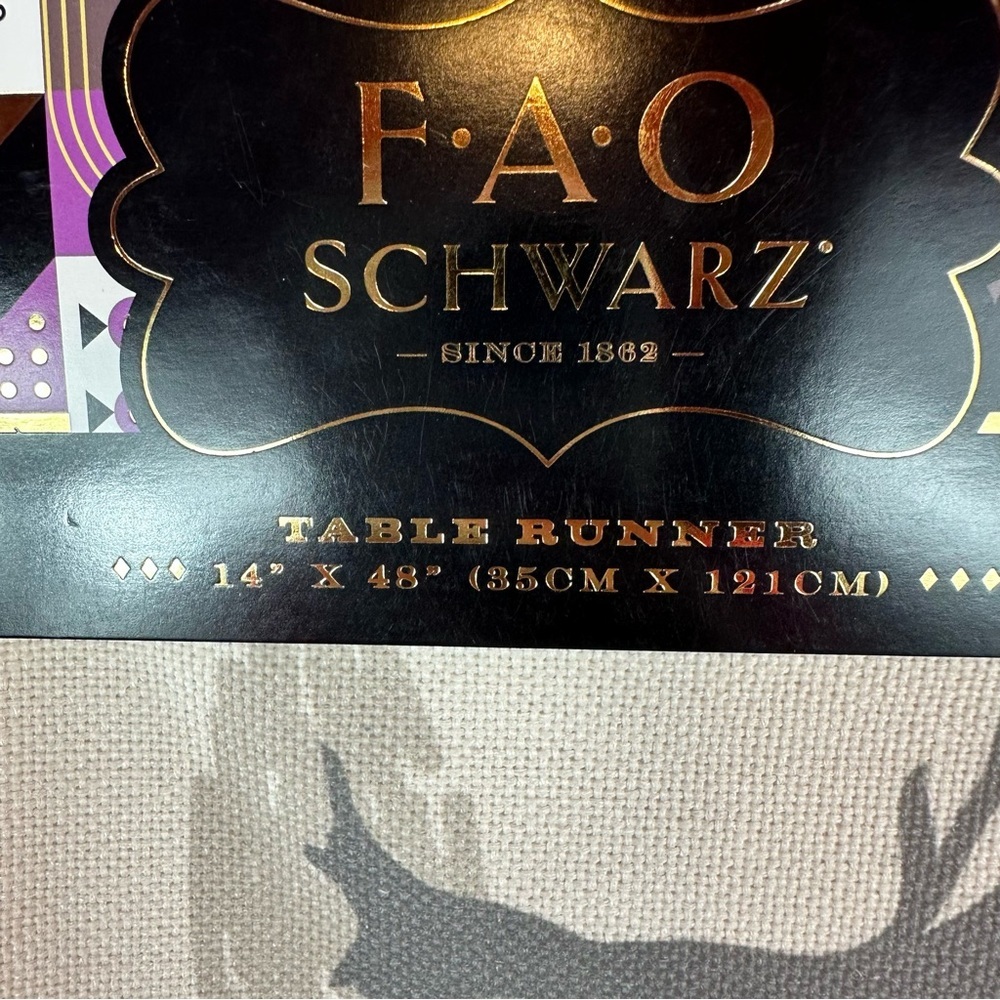 NWT FAO Schwarz halloween lighted Table Runner 14x48 dog in costume - Picture 2 of 11